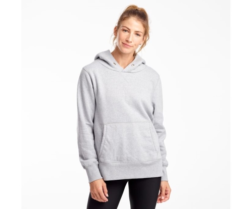 Tenis Saucony Kickback Hoodie Mujer Tops Ropa Light Gris Heather México MX-091-DM
